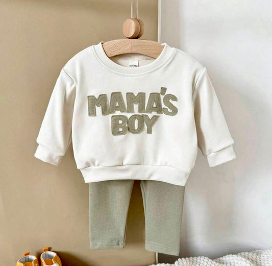 Mama’s Boy Lounge Set – 2 Piece Autumn/Winter Outfit