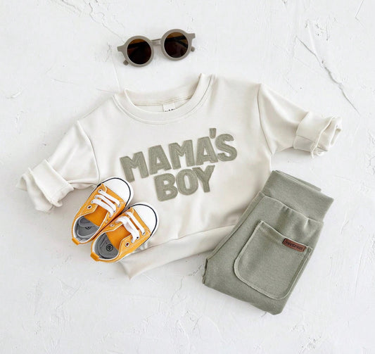 Mama’s Boy Lounge Set – 2 Piece Autumn/Winter Outfit