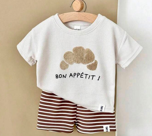 Bon Appétit Waffle Set – 2 Piece Summer Outfit
